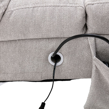 Massage Chaise Lounge Indoor With Remote Control, Ergonomic Electric Massage Lounger
