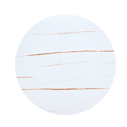 Round Dining Table & Thickened Top For Kitchen