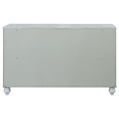 Arabesque - 6 Drawer Dresser - Silver