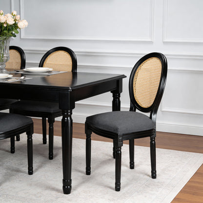 French Country Dining Chairs With Round Back (Set of 2)