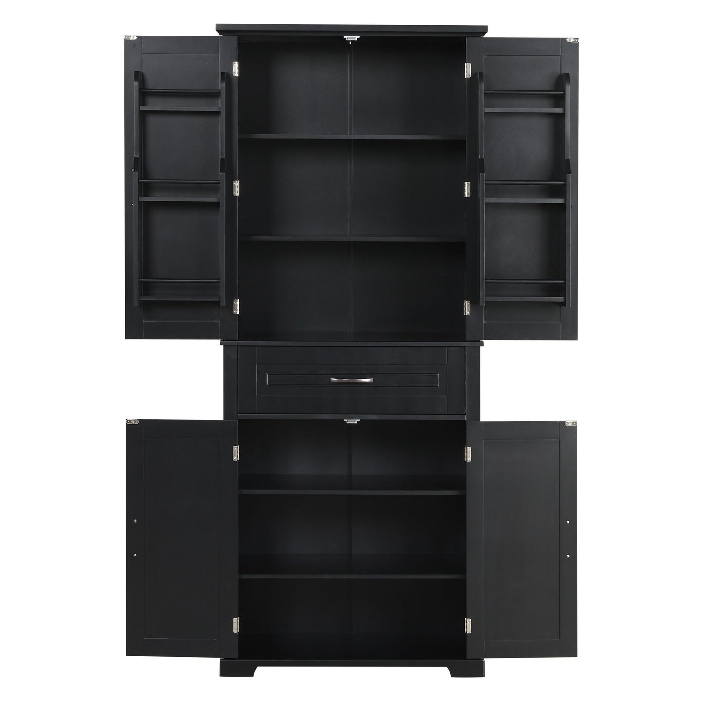Bathroom Storage Cabinet With Doors And Drawer, Adjustable Shelf
