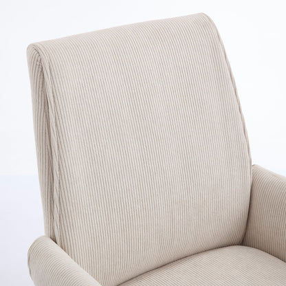 Ergonomic Mid-Back Office Chair With Striped Fabric