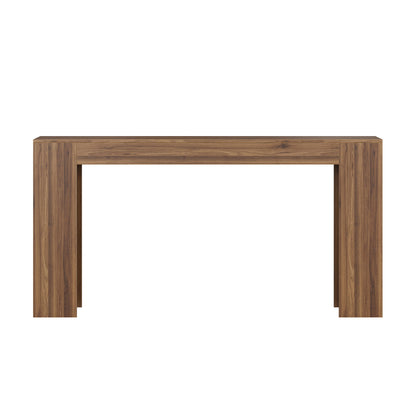 Farmhouse Style Extra Long Walnut Console Table