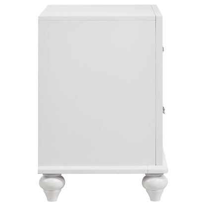 Barzini - 2 Drawer Nightstand Storage - White