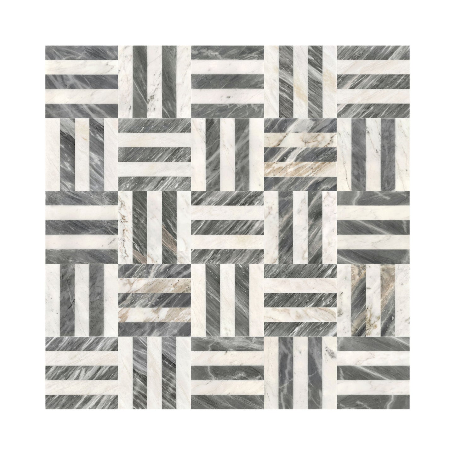 Elegant Waterjet Polished Marble Tile For Floor And Wall