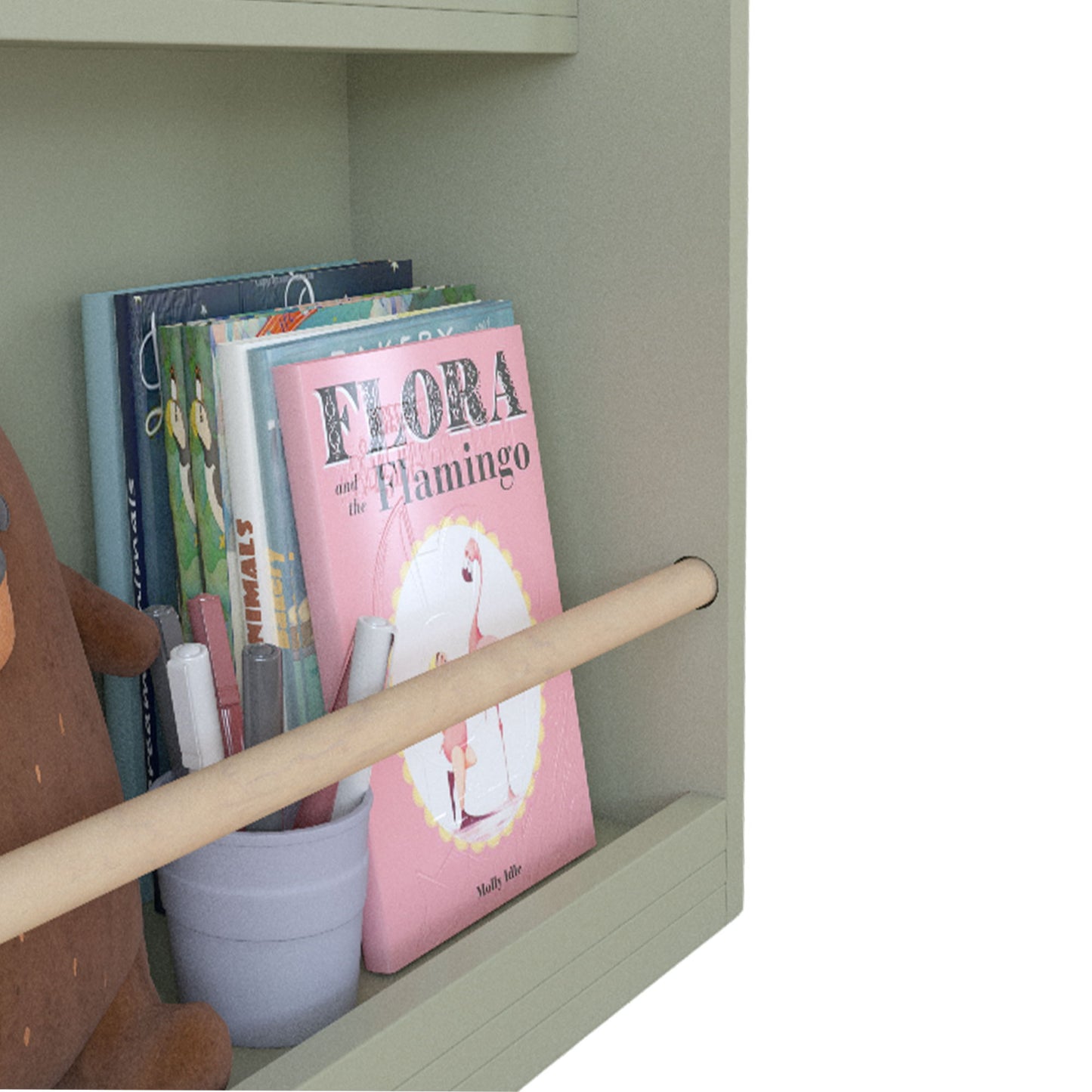 3 Tier Book Shelf, Compact Storage For Bedrooms
