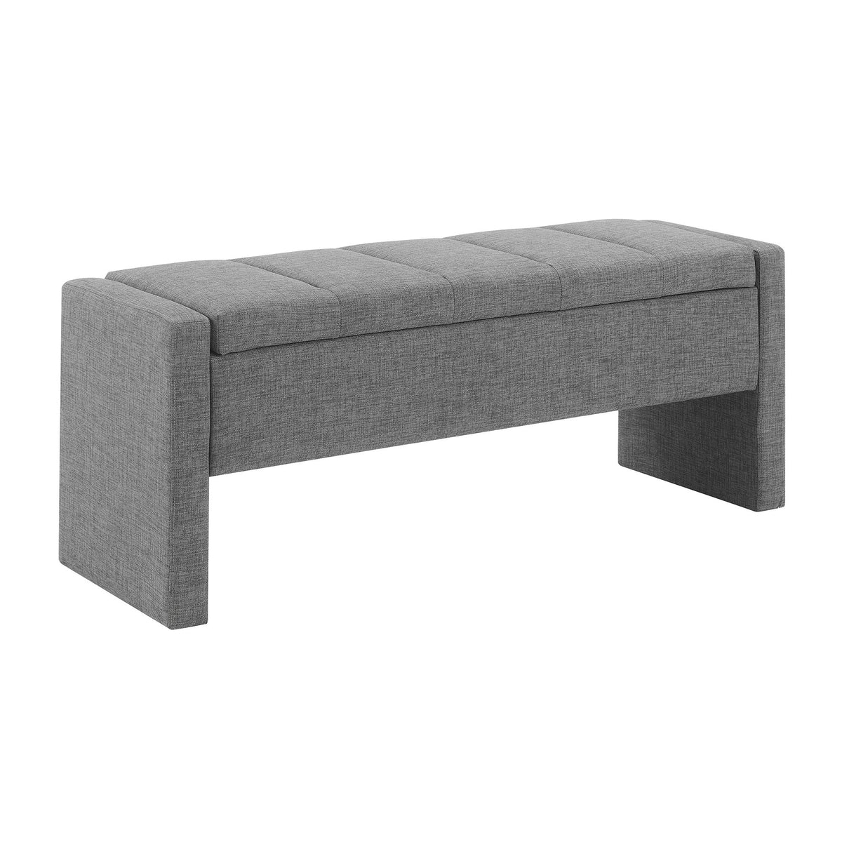 Modern Upholstered Large Bed End Bench With Storage