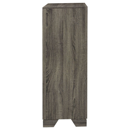 Funston - 4 Drawer Chest Of Drawers With Bar Handles - Brown Oak