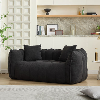 Cozy Beanbag Chair With High Resilience Foam Core For 2
