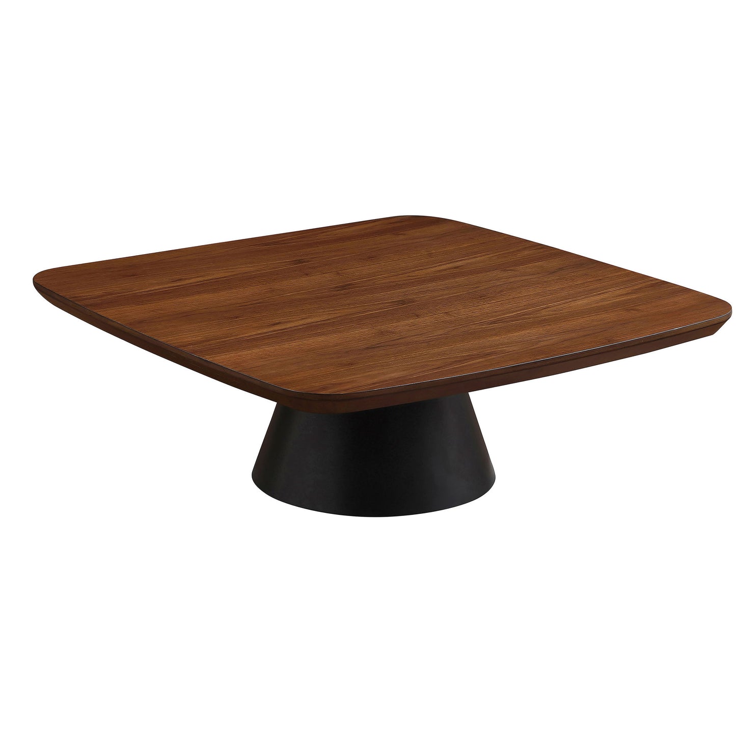 Duncan - 2 Piece Coffee Table Set With Sculpted Bases - Walnut