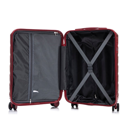 Hard Shell Travel Luggage With Scratch Resistant Surface