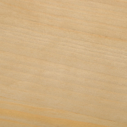 X-Frame Console Table, Angled Cross Leg Design, Rounded Edges - Natural