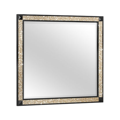 Lively - Bedroom Set With Glitter Detail And Padded Headboard