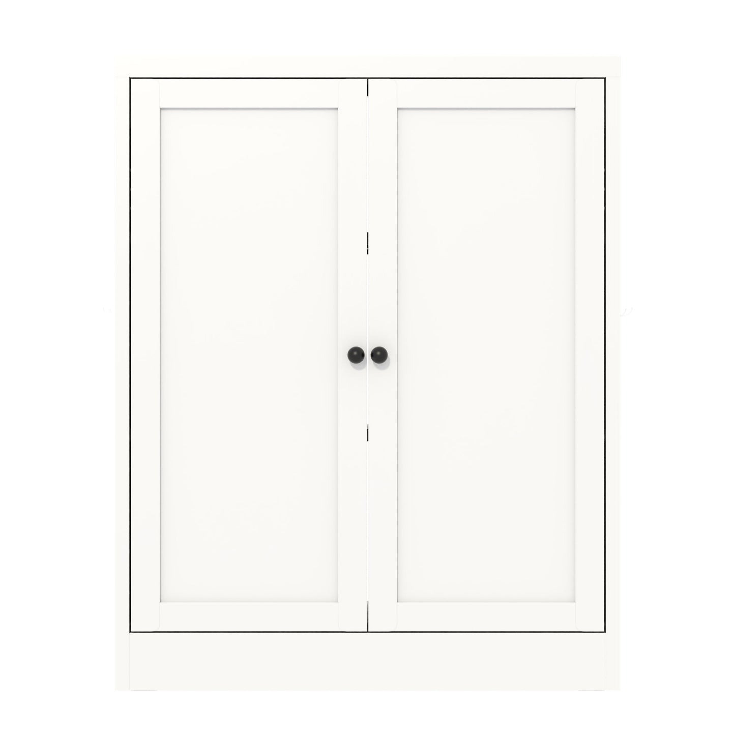 Pantry Cabinet With Adjustable Shelves Freestanding Kitchen Storage Organizer - White