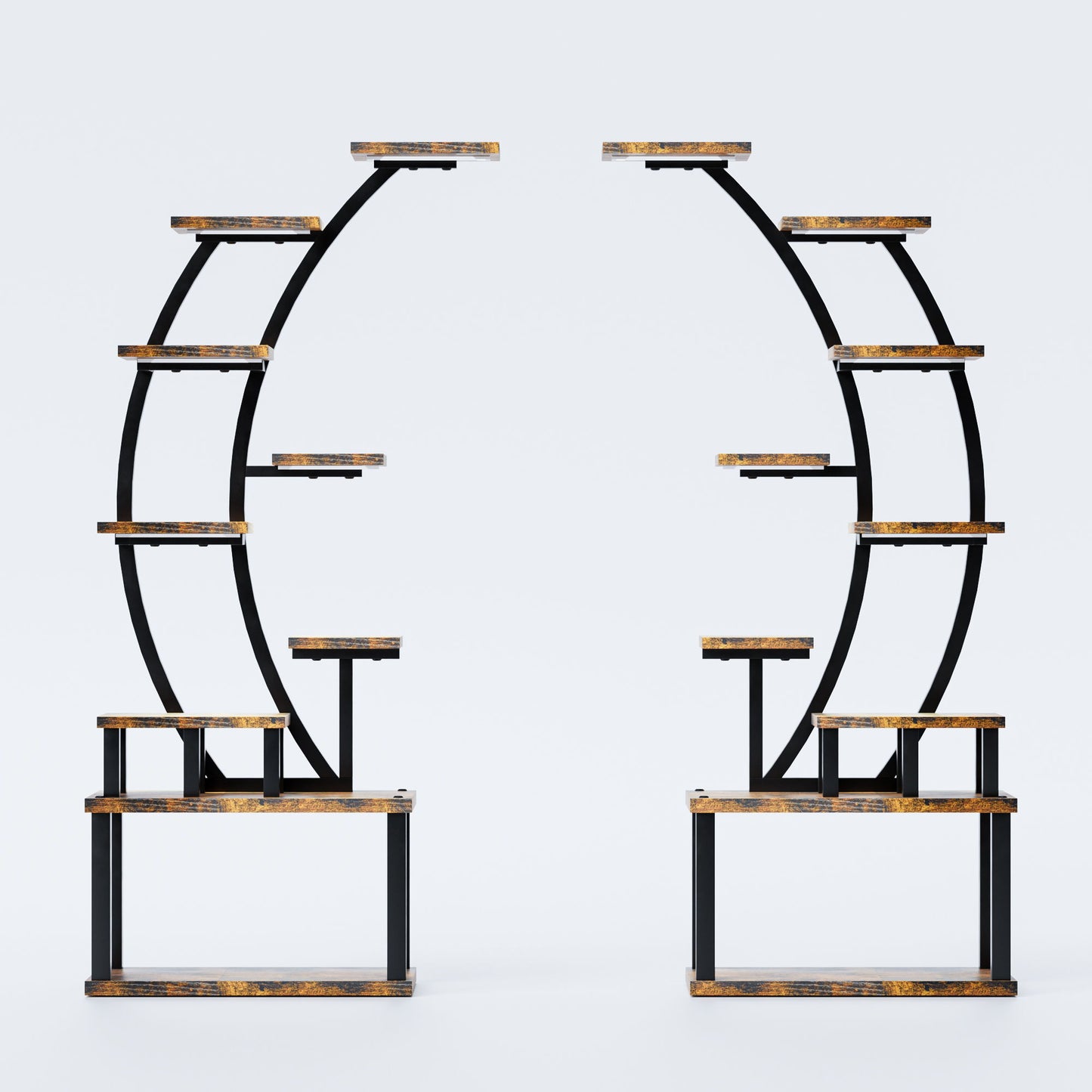 9 Tiered Indoor Plant Stand With 5 Adjustable Grow Lights
