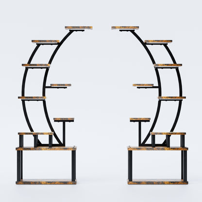 9 Tiered Indoor Plant Stand With 5 Adjustable Grow Lights