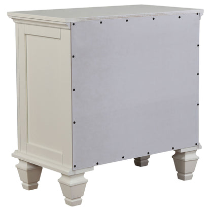 Rocco - 4 Piece Queen Bedroom Set - Cream White