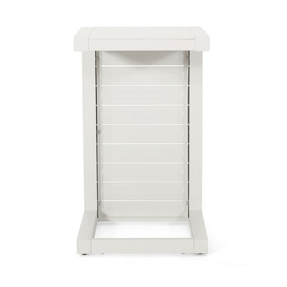 Aluminum Outdoor C - Shaped Side Table For Patio