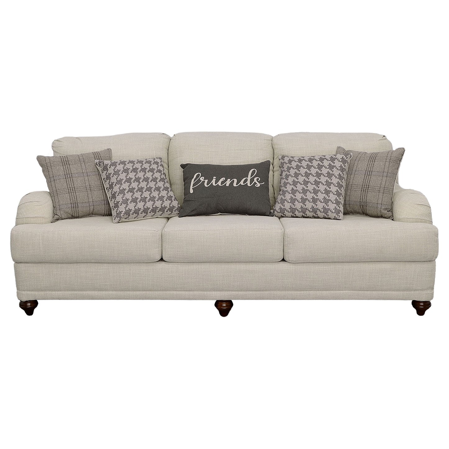 Anderson - 2 Piece Cushion Back Living Room Set - Gray