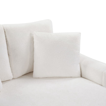 Modern Chaise Sofa With Hidden Storage For Living Room