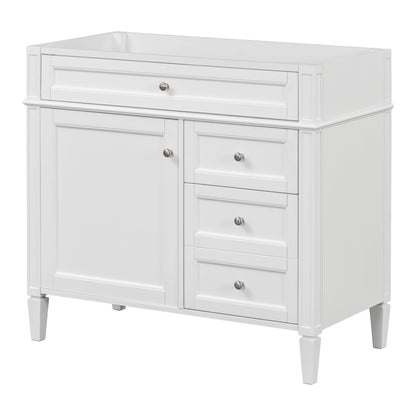 Bathroom Vanity With 2 Drawers And Tip-Out Drawer, Storage Cabinet