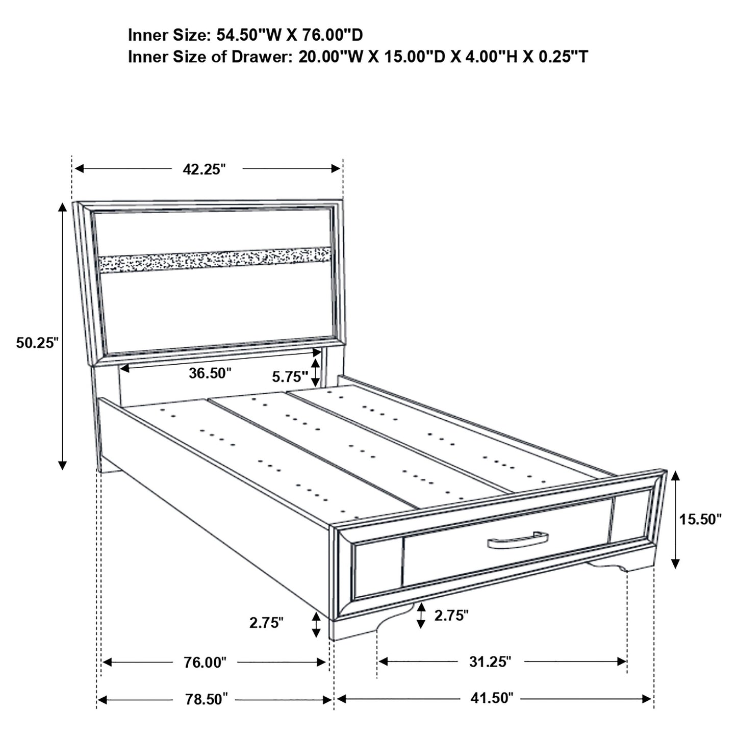 Annie - 5 Piece Bedroom Set