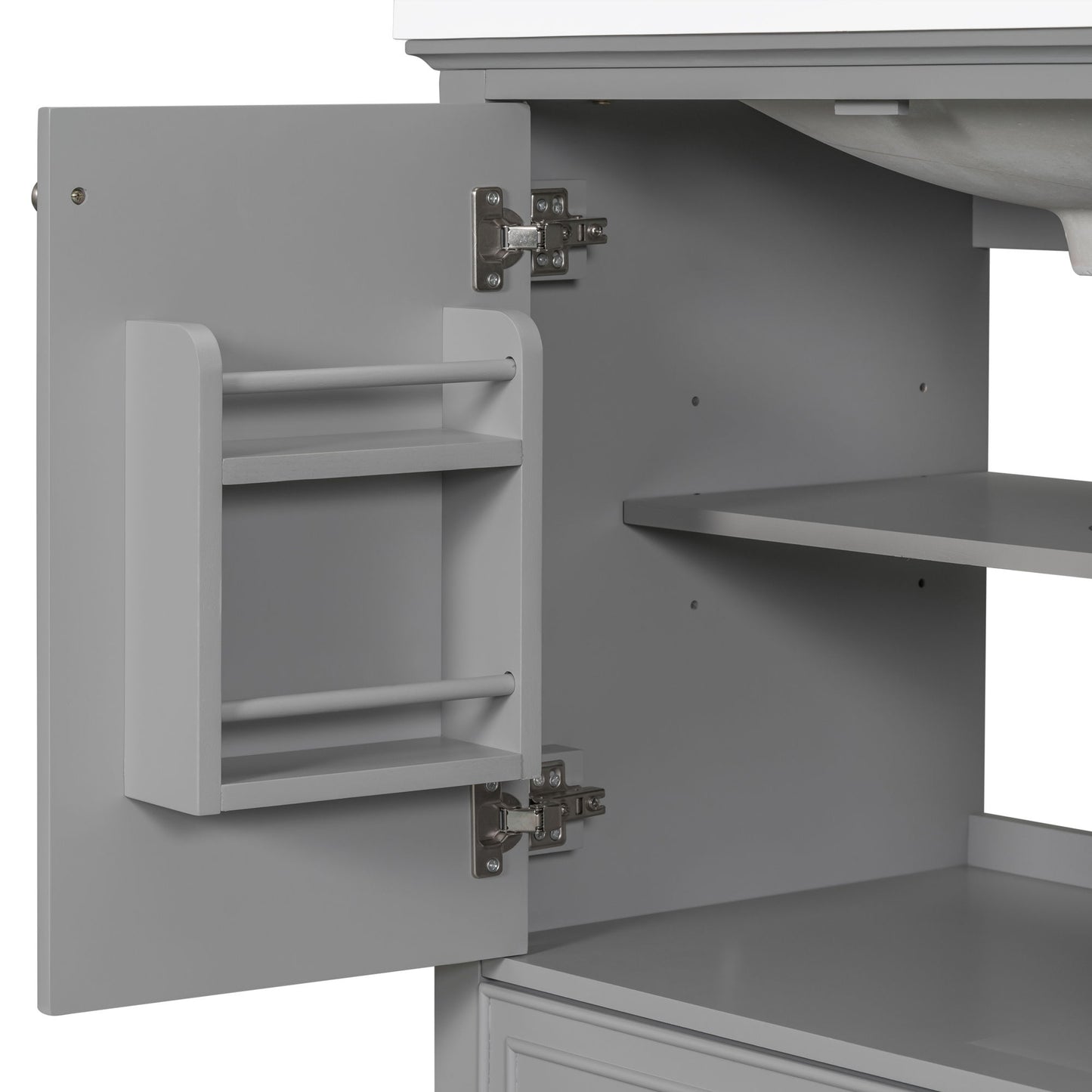 Modern Bathroom Vanity Base Only With Doors And Drawer