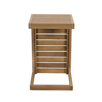 Aluminum Outdoor C - Shaped Side Table For Patio