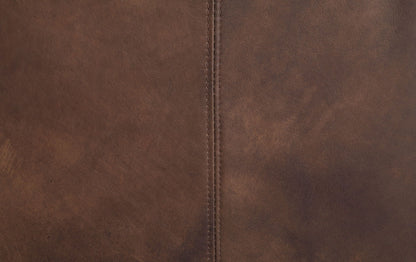 Jaron - Top Grain Leather Sofa - Mocha