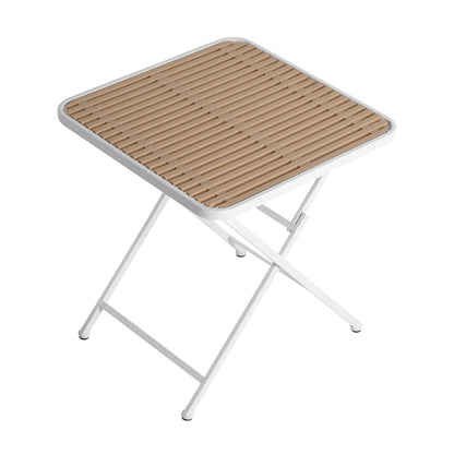 2 Pack Lounge Chair Set & Folding Square Table