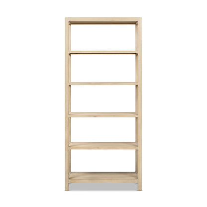 Ellis - 5 Shelf Open Frame Bookcase - Natural