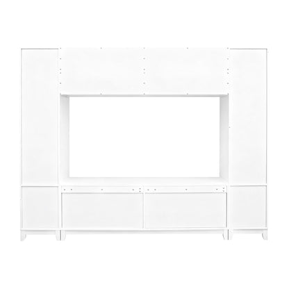 Wall Unit Modern Entertainment Center With Glass Doors