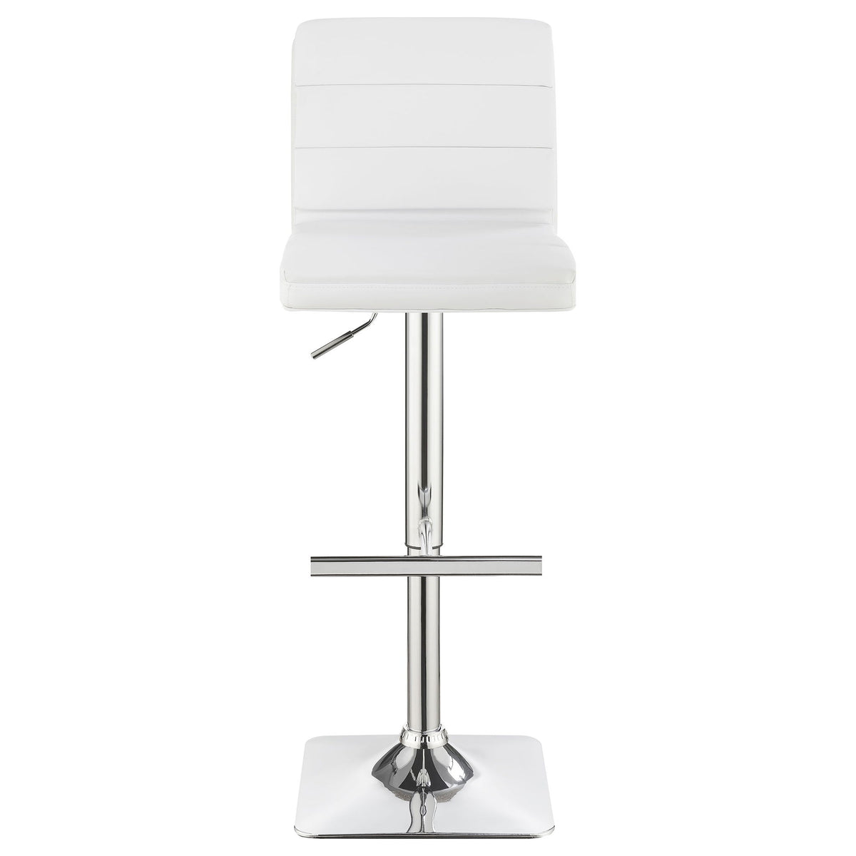Fresco - Upholstered Adjustable Bar Stool (Set of 2) - White