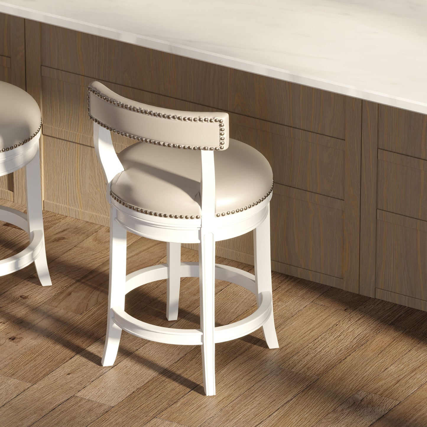Stool & Upholstered Seat And Back