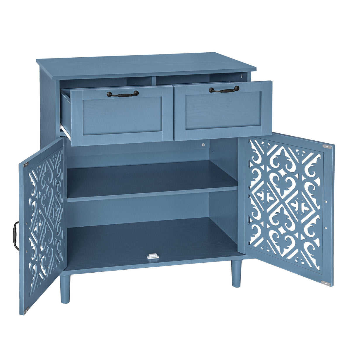 2 Door 2 Drawer Elegant Cabinet