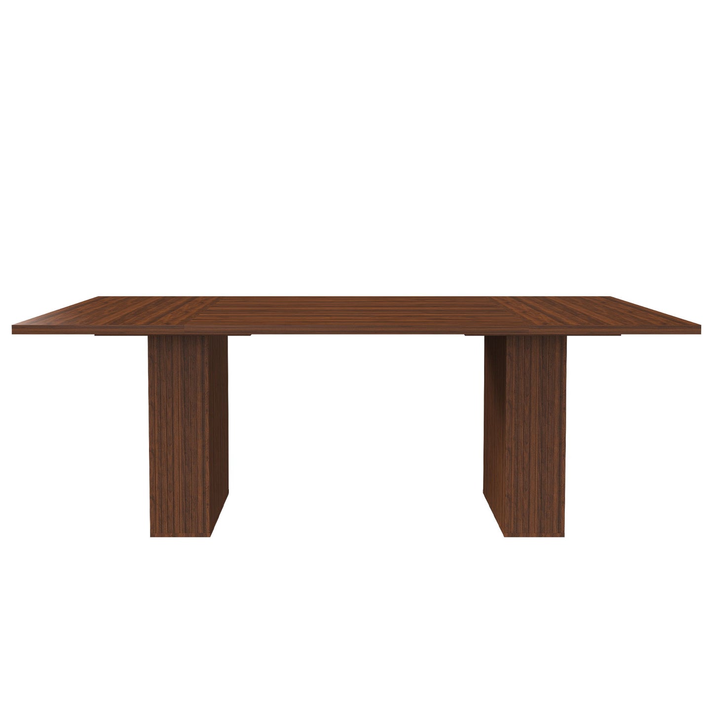 Rectangular Dining Table With Storage Base - Walnut