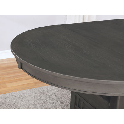 Ingall - 5 Piece Set With Storage Table And Upholstered Chairs - Medium Gray