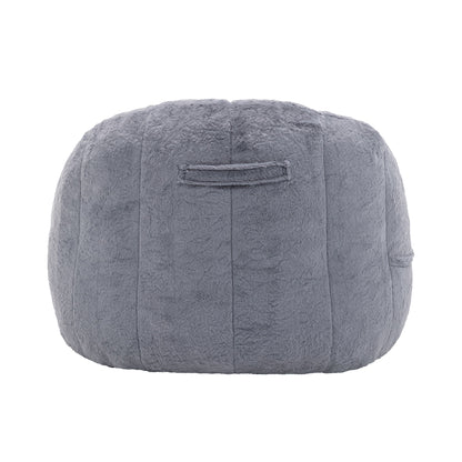 Beanbag Chair, Beanbag Sofa Chair With Armrests Stuffed High Density Foam