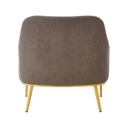 Modern Elegance Accent Chair With Curved Backrest