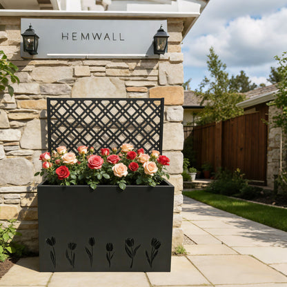 Tall Planter Raised Garden Bed With Trellis