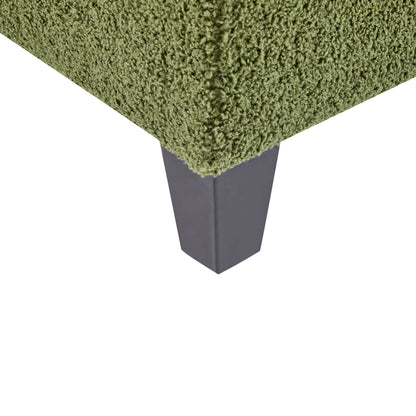 Storage Ottoman With Flip Top Lid - Retro Green