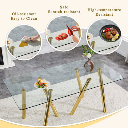 Dining Table With Transparent Surface
