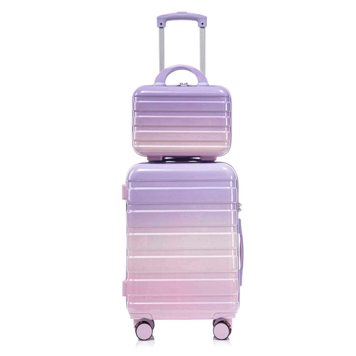 Luggage Set 14" / 20" With Combination Lock And Cosmetic Case