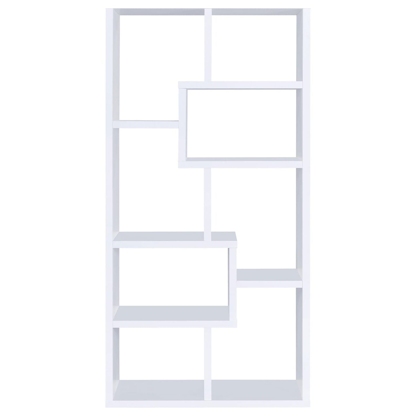 8 Shelf Geometric Bookcase