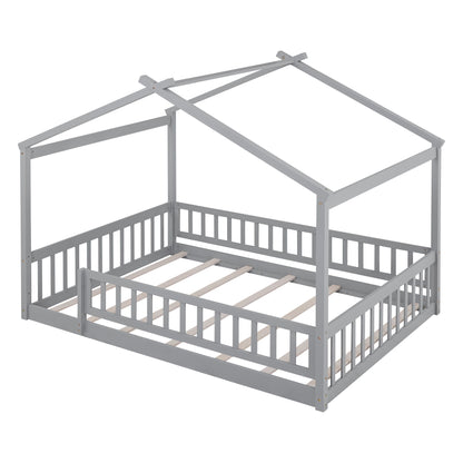 Bed House Bed Frame With Fence