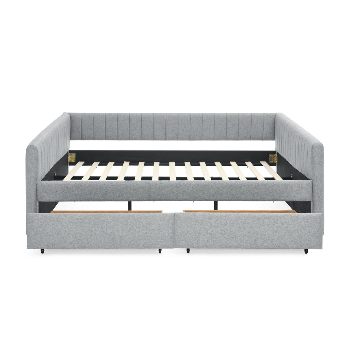 Upholstered Queen Daybed With 2 Drawers
