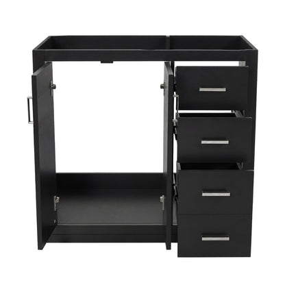Retro Style Bathroom Vanity, 3 Drawers & Soft Closing Doors