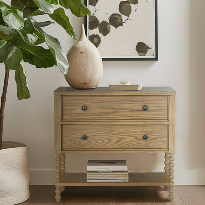 2 Drawer Accent Chest - Natural