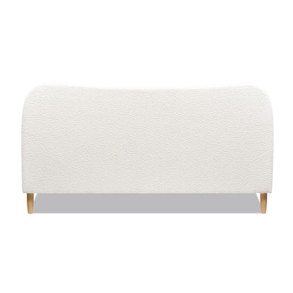 Roman - Curved Headboard Upholstered Platform Bed