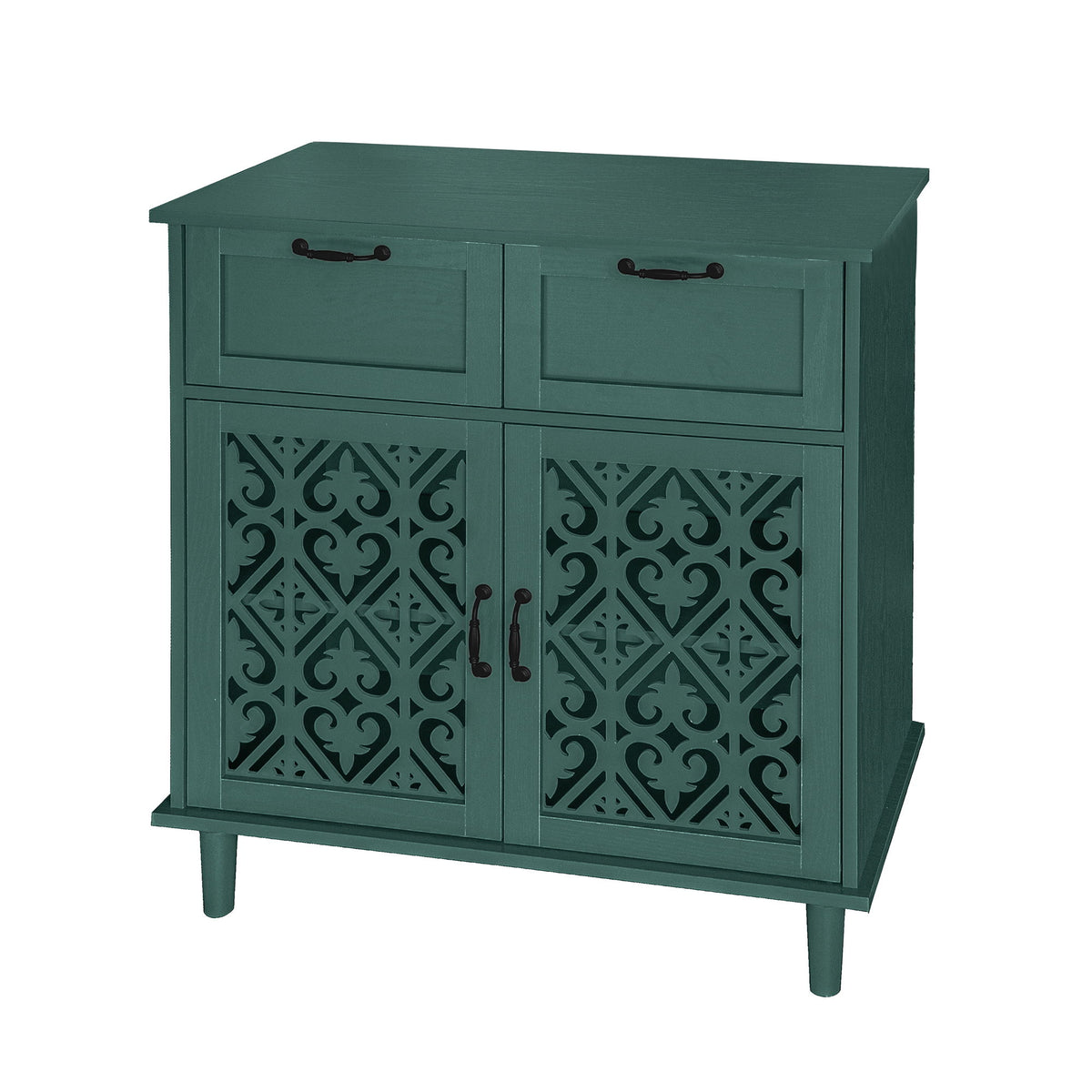 2 Door 2 Drawer Elegant Cabinet